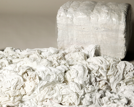 Balletta Stracci Bianchi In Cotone Pezzame Per Officina E Uso Domestico 10 KG - Gevenit Online - 10